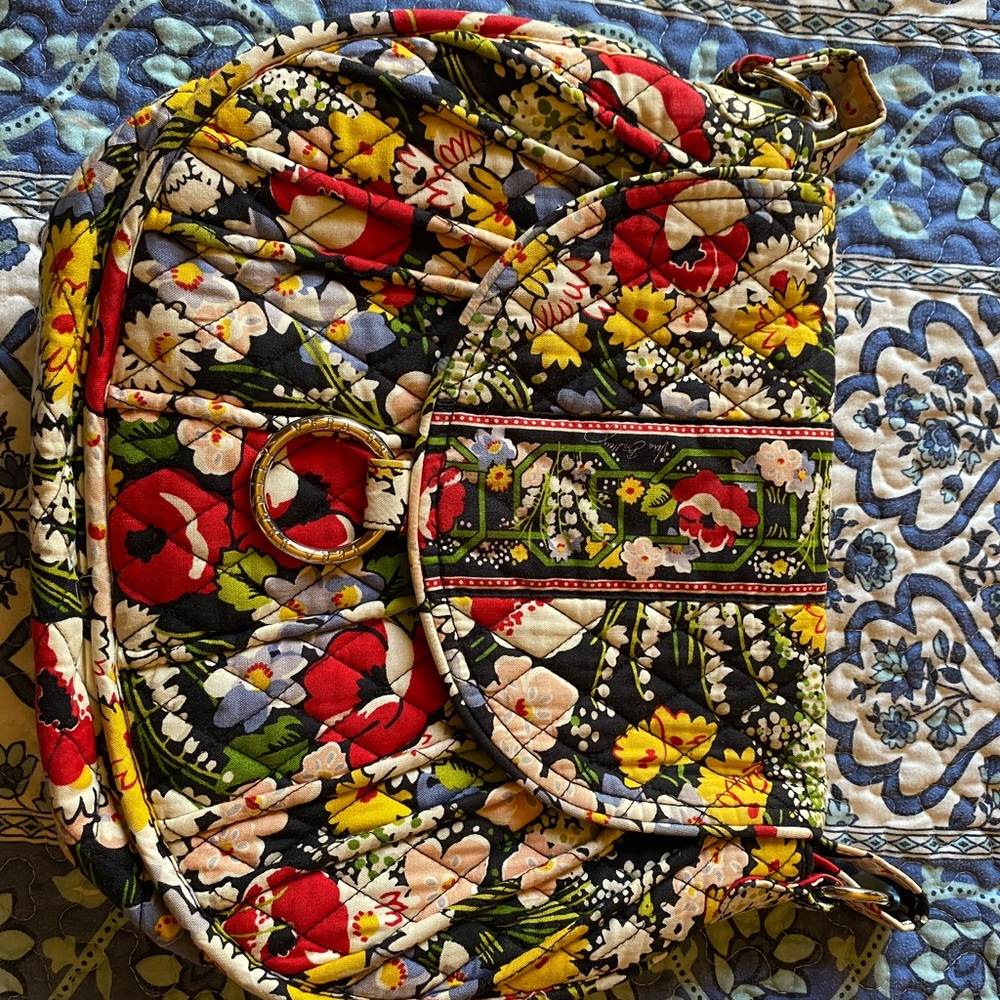 Vera Bradley Saddle Up crossbody bag in Poppy Fields